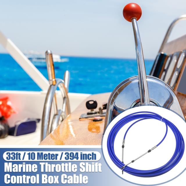 Motoforti マリンスロットルシフトリモコンボックスケーブル タイプ3300/33C Yam ahaに対応 船外機モーターステアリングシステム用 ブルー 長さ10 M 1個の通販は 6,215円