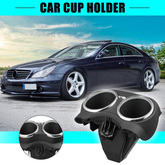 X AUTOHAUX カーカップホルダーボトル 飲料水カップホルダー フロントシートセンターコンソール 取り外し可能なカップホルダー ブラック Mercedes-Benzに対応 21968004149051 助手席側の通販は