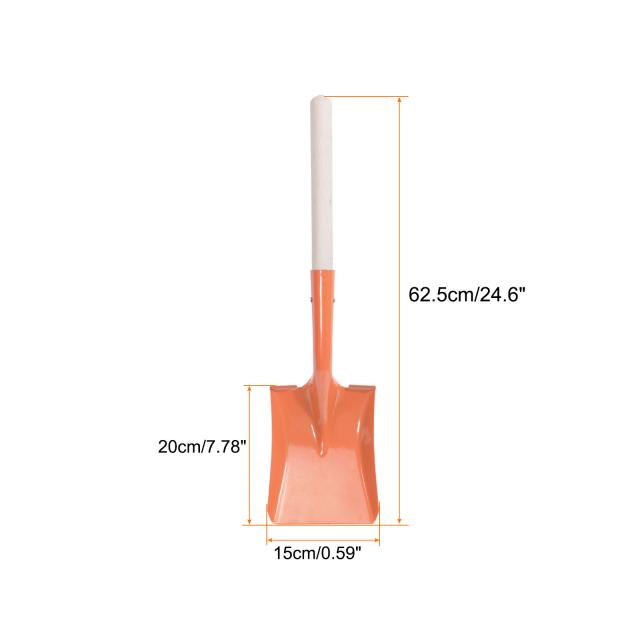 uxcell スモールガーデンスペードシャベル 64 cm マンガン鋼 スクエアショベル 木製ハンドル付き 採掘植栽キャンプ用 オレンジの通販は 5,524円