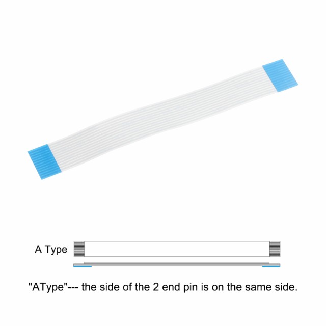 uxcell FFCリボンフラットフレキシブルケーブル LCD 3Dプリンター 6