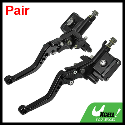 uxcell オートバイのマスターシリンダーブレーキハンドル 22 mm ユニバーサル Hondaに対応 アルミ合金 ブラック 1ペアの通販は