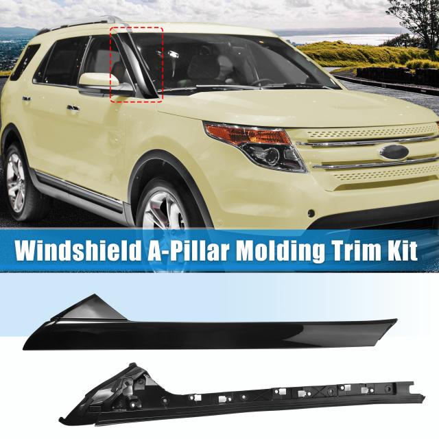 日本＆海外のセット まとめ uxcell フロントガラスAピラートリムパネル ペア 右 Fordに対応