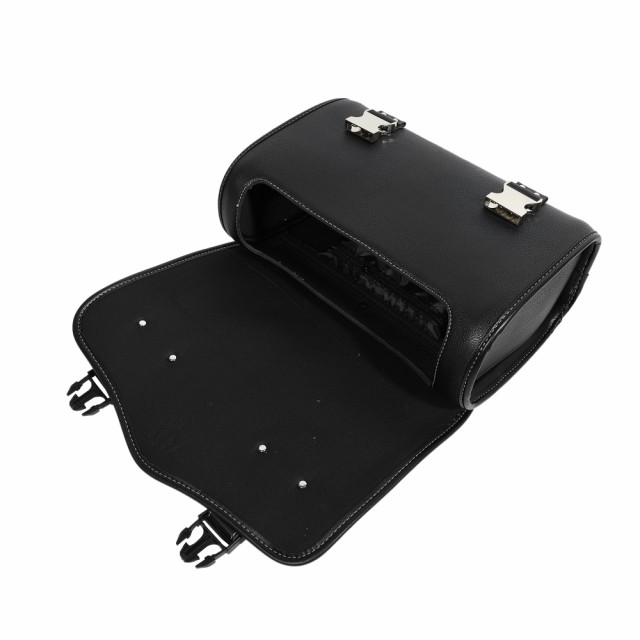 X AUTOHAUX オートバイのツールバッグ ハンドルバッグ サイクリング荷物バッグ 防水 クイックリリースバックル 合成皮革 スクエア ブラウン 37x14x24 cm