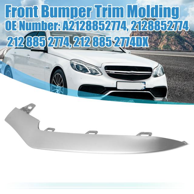 uxcell 車のクロムメッキ前面バンパートリム フロント左右側 A2128852774 A2128852874 Mercedes Benzに対応 E-Class W212 E250 E350 E400 E500 E550に対応 14-16に対応 1ペアの通販は