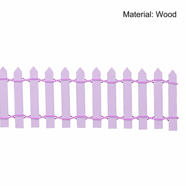 uxcell ミニチュアガーデンフェンス ミニチュアフェンス 装飾フェンス