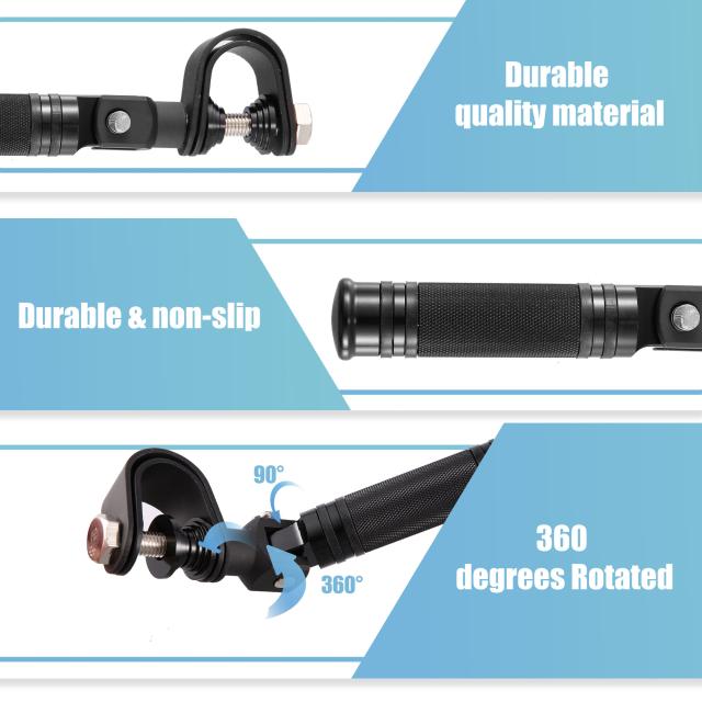 X AUTOHAUX オートバイ フットペグ フットレスト ハイウェイフットペグ 25mm-32mm アルミニウム合金 360度 ブラック 1ペアの通販は