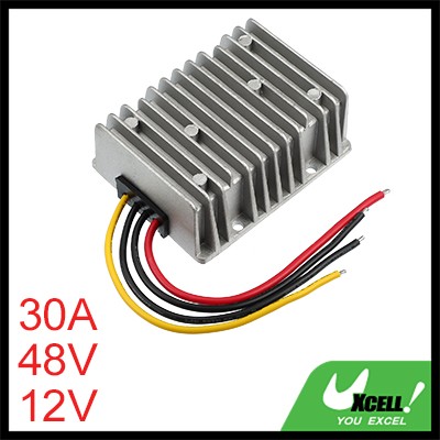 uxcell 48V-12V 30A レデューサー 自動昇降圧 降圧レギュレータ モジュールトランス ユニバーサル ゴルフカートスクーター用の通販は