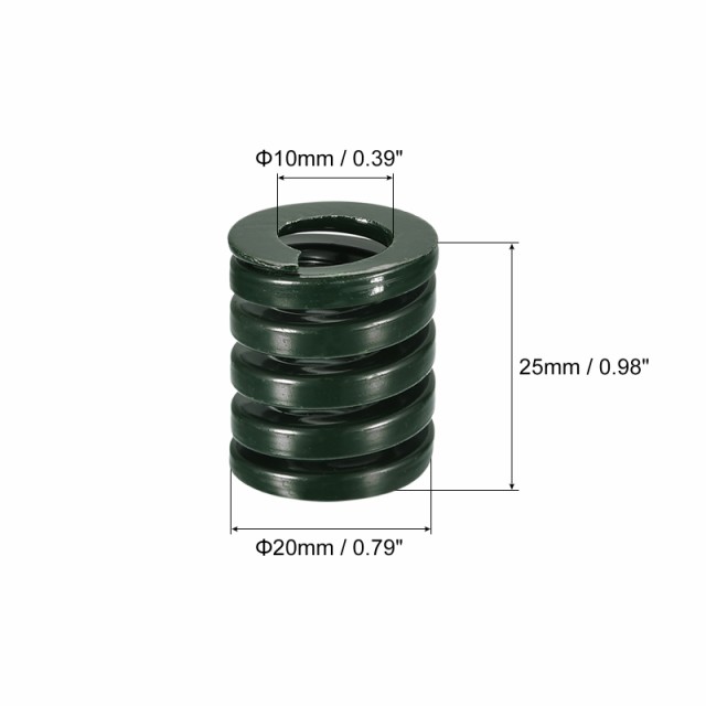 uxcell 3Dプリンターダイばね 20 mm外径 70 mm長さ 螺旋スタンピング