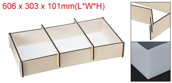 uxcell シャルキュトリーボード レジンシリコンモールドトレー エポキシモールド リバーテーブルまな板 コー??ヒーテーブル DIYアートホームデコレーション用 矩形 606 mmの通販は