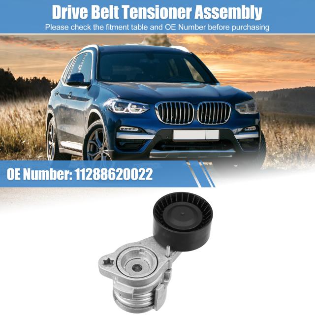uxcell ドライブ ベルト テンショナー アセンブリー ベルト テンショナーB MWに対応 F10 528i F25 X3 11288620022金属 ブラック シルバートーンの通販は