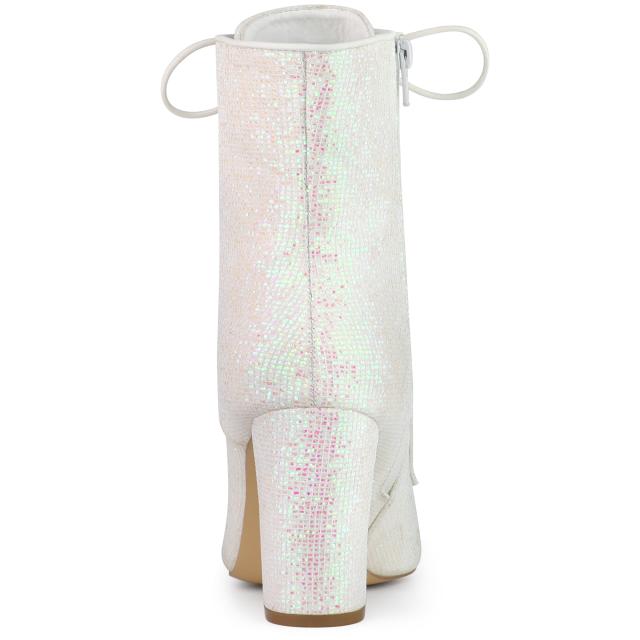 しのちゃんです\( ・×・ )/♡ Allegra K レディース ポインテッドトゥ サイドジップ ブロックヒール