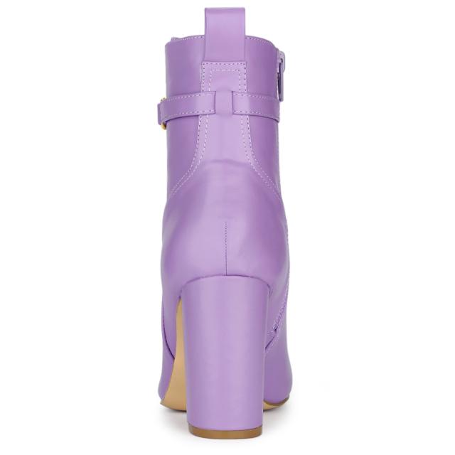 Allegra K レディース ポインテッドトゥ サイドジップ スティレットヒール アンクルブーティー エメラルドグリーン 24　並行輸入品 Allegra K レディース ポインテッドトゥ サイドジップ