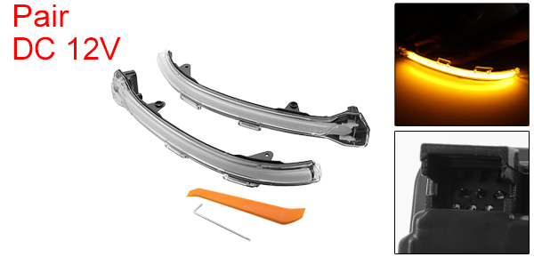 X AUTOHAUX フロント左右サイドミラーウインカーライト 3LED 5GD949101 5GD949102 VWに対応 Golfに対応 2012-2018 1ペアの通販は