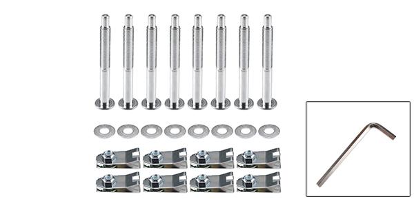 X AUTOHAUX トラック荷台取り付け金具キット マウントボルト保持クリップ付き Fordに対応 F-250 Super Dutyに対応 Fordに対応 F-350 Super Dutyに対応 1999-2016