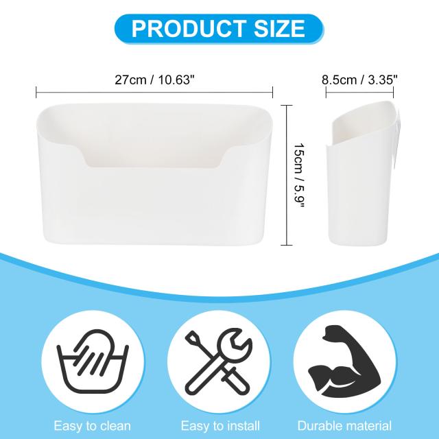 uxcell 壁掛けファイルホルダー 大型紙雑誌メール冷蔵庫オーガナイザー 吊り下げ式紙ファイルオーガナイザー ロッカー ホワイトボード 教室 オフィス 家庭用 ホワイト 6個の通販は 6,041円