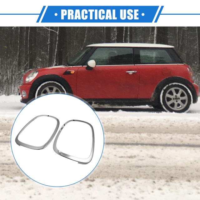 uxcell テールライト トリム リング BM Wに対応 Mini F55 F56 F57 2014-2021 に対応 耐久性 プラスチック シルバートーン リア左右サイド テールランプ リング ベゼル 1 ペアの通販は 6,113円