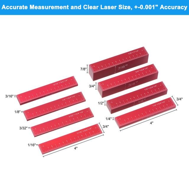 uxcell 設定ブロック 高さゲージセット 大工さん用 工事 DIY 便利屋 レッド 13個の通販は 5,085円