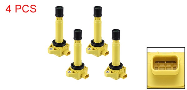 uxcell 車のイグニッションコイル エンジン点火コイルの交換 番号30520RNAA01/099700-101 ホンダに対応 Civicに対応 2006-2011 4個の通販は
