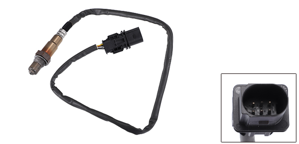 uxcell フロント右酸素センサー Audiに対応 A4に対応 2009-2016 番号03H906262AB プラスチック 金属 ブラックの通販は