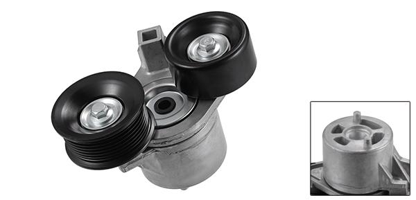 uxcell Fordに対応F-250スーパーデューティ7.3L 1999-2003用ベルトテンショナープーリーアセンブリー交換品 シルバートーンブラ ックメタルの通販は