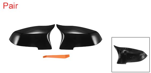 X AUTOHAUX BMWに対応 520i 528i 530i 550i 650i 740Li 750Li用のペアカーリアビュードライバーパッセンジャーサイドミラーカバーキャップ黒カーボンファイバーパターン交換品。ミラーガードカバーエクステリアトリム。の通販は 4,558円