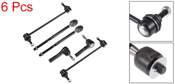 X AUTOHAUX ダッジに対応キャリバー2007-2012　ジープに対応コンパス2007-2017用のフロントサスペンションキットインナーアウターラッ クエンドフロントスウェイバーリンク6個セット　No.K80258/ES800408の通販は