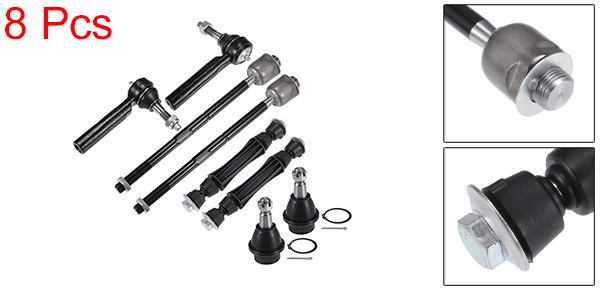 X AUTOHAUX キャデラッ クに対応 エスカレード用 8個セット フロントサスペンションキット インナー・アウター・タイロッドエンド フロントスウェイバーリンク ロアボールジョイント No.K6541/K700432/EV800084/ES800223の通販は 15,699円