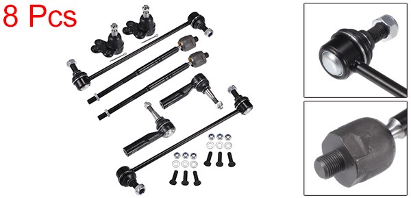 X AUTOHAUX シボレーに対応エクイノックスおよびGM-Cに対応テレイン用のフロントサスペンションキット　インナーアウタータイロッドエンド　フロントスウェイバーリンク　ロアボールジョイントを8個セットの通販は
