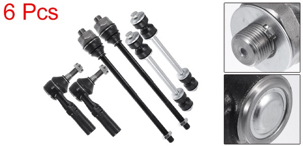 X AUTOHAUX シボレーに対応シルバラード2500 2001-2004 GMCに対応シエラ3500 2001-2006用のフロントサスペンションキットインナーアウターラックエンドフロントスウェイバーリンク6個セットの通販は
