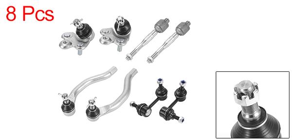 X AUTOHAUX Hondaに対応シビック2006-2011 1.8Lモデル用のフロントサスペンションキットインナーアウタータイロッドエンドフロントスウェイバーリンクロワーボールジョイント8個の通販は