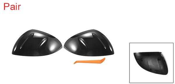 X AUTOHAUX メルセデスベンツに対応 C S cl-aSS W206 X206 W223 用 ペア カーリアビュードライバーパッセンジャーサイドミラーカバーキャップ ブラ ッ ク光沢 ミラーガードカバー 外装装飾トリムの交換品の通販は