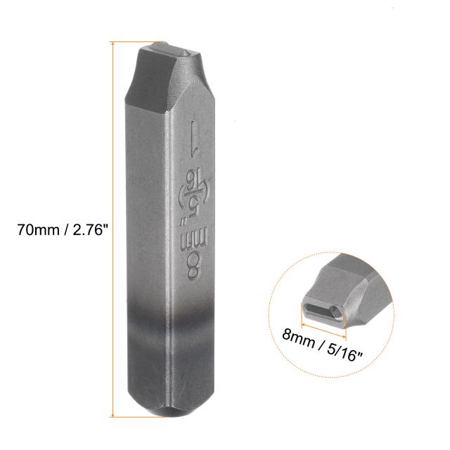uxcell 9個セットのナンバースタンプ 5/16（8mm）の良い品質工具鋼製 0-9のパンチプレスツール メタルスタンプセット 槌ハンドパンチ 金属 プラスチック 木材 革 真鍮の刻印に最適 5,272円
