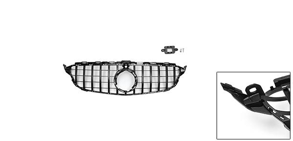 X AUTOHAUX メルセデスベンツに対応C180 2019用フロントアッパーフードバンパーグリル AMGスタンダードバージョン 黒いの通販は