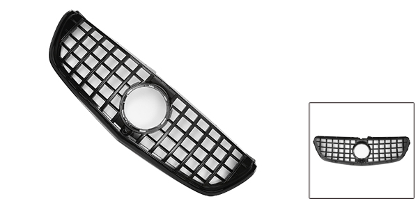 X AUTOHAUX メルセデスベンツに対応VクラスW477 2014-2019用フロントアッパーフードバンパーグリル AMGスタイル グロッシー黒いの通販は 15,146円