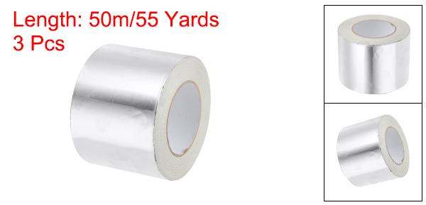 uxcell アルミホイルテープ 4 x 55ヤード シルバー 高温テープ HVAC シール ホット・コールドエアダクトのパッチングに適用 3個セットの通販は