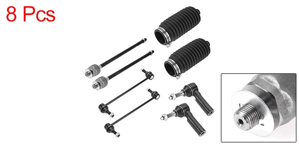 X AUTOHAUX 2005-2010年用Fordに対応マスタング用のフロントサスペンションキットインナーアウタータイロッドエンドフロントスウェイバーリンクブート8個セットの通販は
