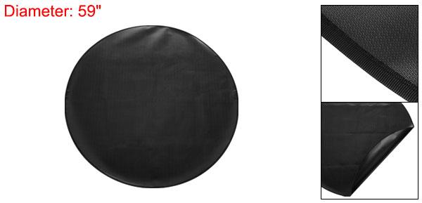 uxcell ラウンドファイヤーピットマ ット 2層 シリコン 耐火 ポータブル グリル下マ ット 再利用可能 防水 BBQパッドグリルアクセサリー 屋外BBQ パティオデッキ芝生用 黒 1500 mmの通販は