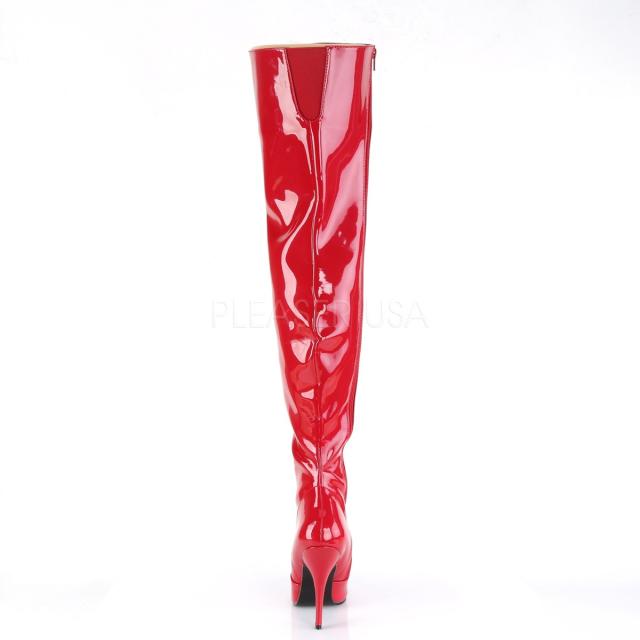 Pleaser SEDUCE-3010 5inch Classic Plain Thigh Boot◇取り寄せ