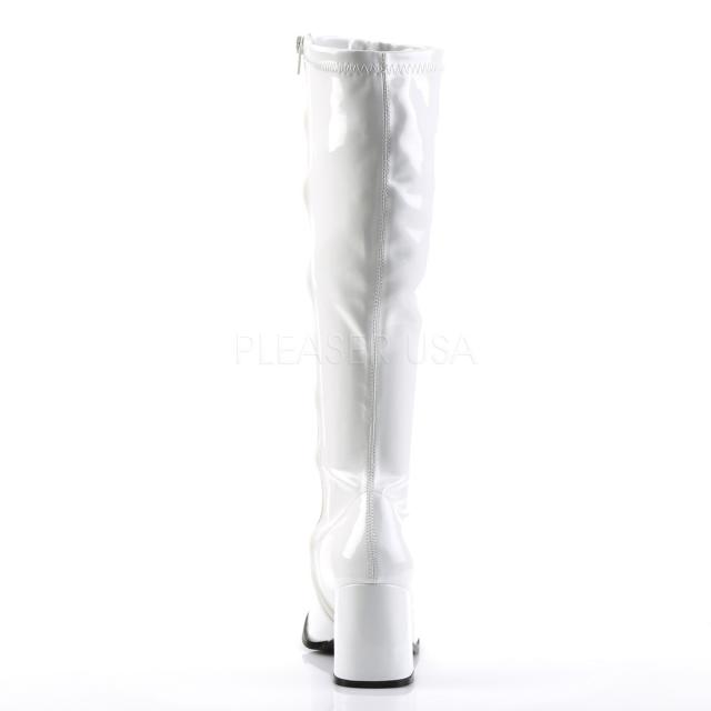 FUNTASMA(Pleaser) GOGO-300 エナメル白 ニーハイブーツ GOGOブーツ コスプレ用ブーツ イベント 衣装 キャンギャルブーツ ◆取り寄せ_3