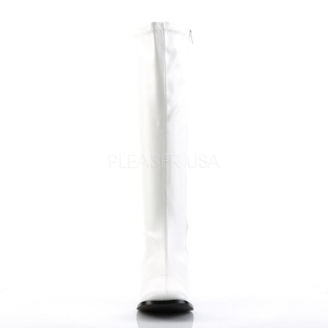 FUNTASMA(Pleaser) GOGO-300 つや消し白 ニーハイブーツ GOGOブーツ コスプレ用ブーツ イベント 衣装 チアブーツ◆取り寄せ_1