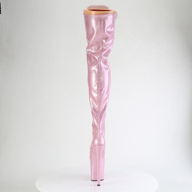 Pleaser(プリーザー) FLAMINGO-3020GP きらきらグリッター 超厚底 サイハイブーツ 舞台 衣装 ベビーピンクグリッター◆取り寄せ_3