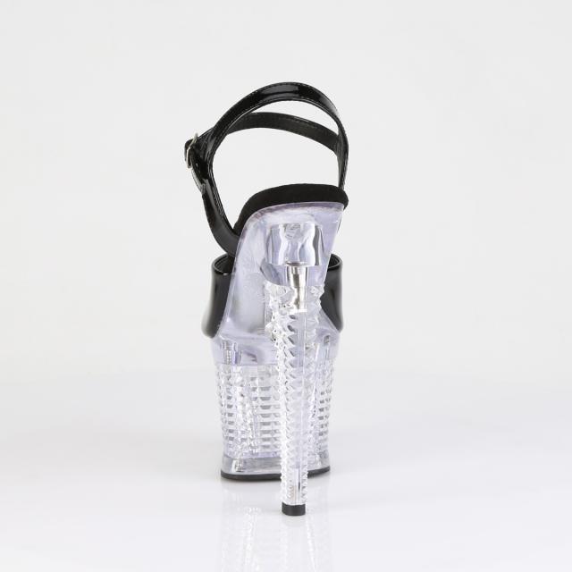 Pleaser(プリーザー) FLASHDANCE-709SPEC LEDイルミネーション ライトアップ 厚底サンダル USB充電 ブラック／クリア◆取り寄せ_3