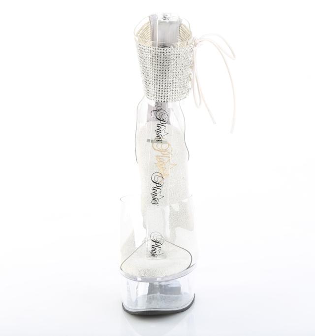 未使用 Pleaser プリーザー ラインストーンサンダル Pleaser プリーザー サンダル キャバ ヒール 厚底 レディース