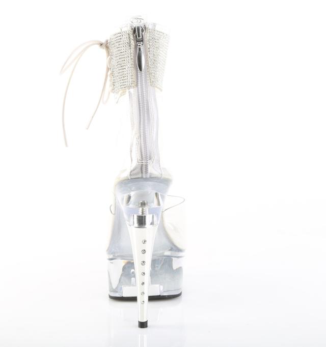 未使用 Pleaser プリーザー ラインストーンサンダル Pleaser プリーザー ヒール キャバ サンダル 厚底 14 cm 黒