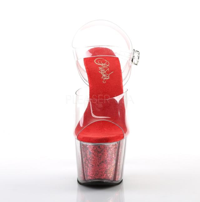 Pleaser(プリーザー) ADORE-708G グリッター素材 厚底サンダル Pleaser(プリーザー) ADORE-708G グリッター素材 厚底サンダル
