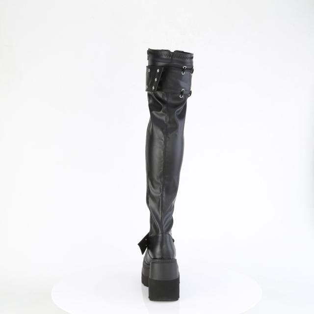 デモニア 厚底 Demonia(デモニア) SHAKER-325 ウェッジソール厚底 レースアップ