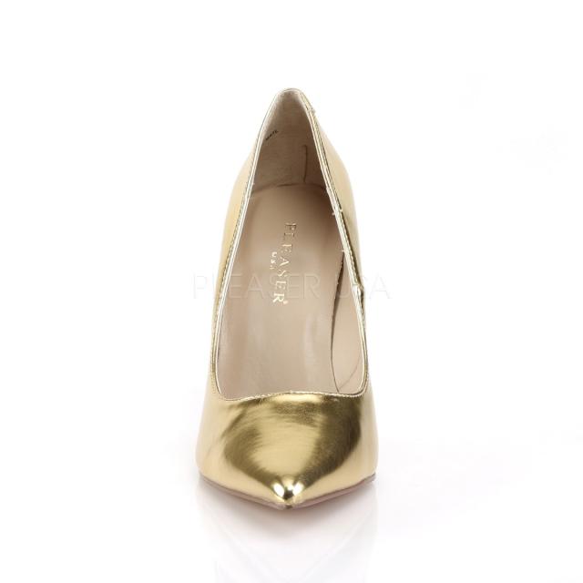 Pleaser CLASSIQUE-20 ゴールド/金色 ポインテッドトゥパンプス プリーザー ハイヒール キャバ嬢　10cmヒール◆取り寄せ_1