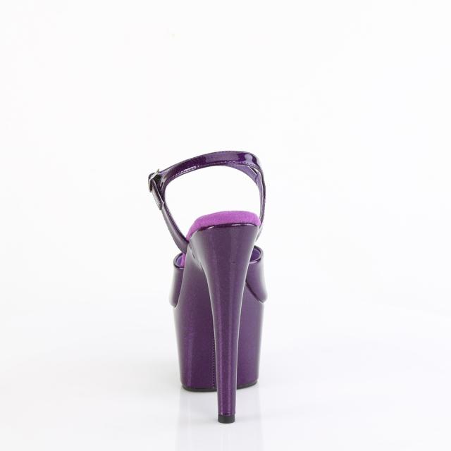 Pleaser(プリーザー) ADORE-709GP アンクルストラップサンダル パープルグリッター◆取り寄せ_3