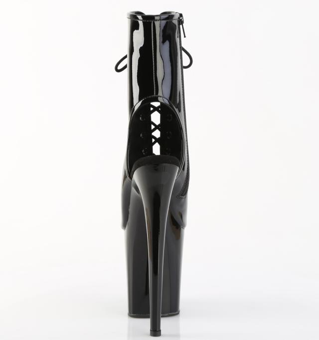 Pleaser(プリーザー) FLAMINGO-1016 20cmヒール オープントゥ／バック ブーツサンダル レースアップ(ジッパー付き)◆取り寄せ Pleaser(プリーザー) FLAMINGO-1016 オープントゥ／バック ブーツ