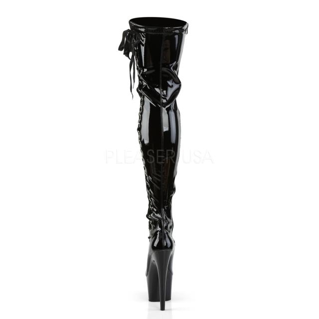 Pleaser ADORE-3050 7inch Heel, 2 3/4inch PF Thigh Boot w/Side Ribbon Lace, Side Zip◆取り寄せ_3